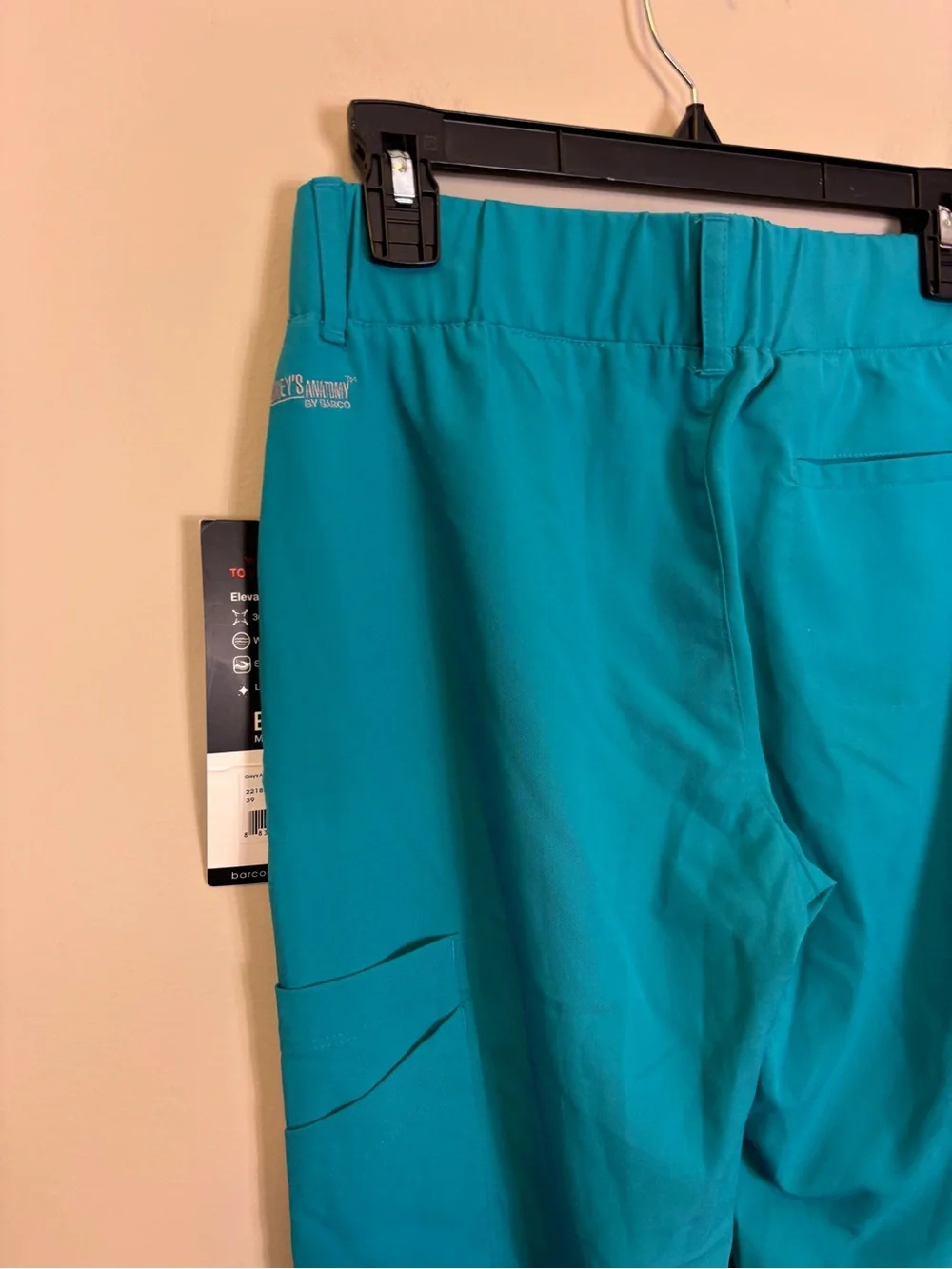 New Grey's Anatomy Teal Boot Cut Scrub Pants Women’s XS